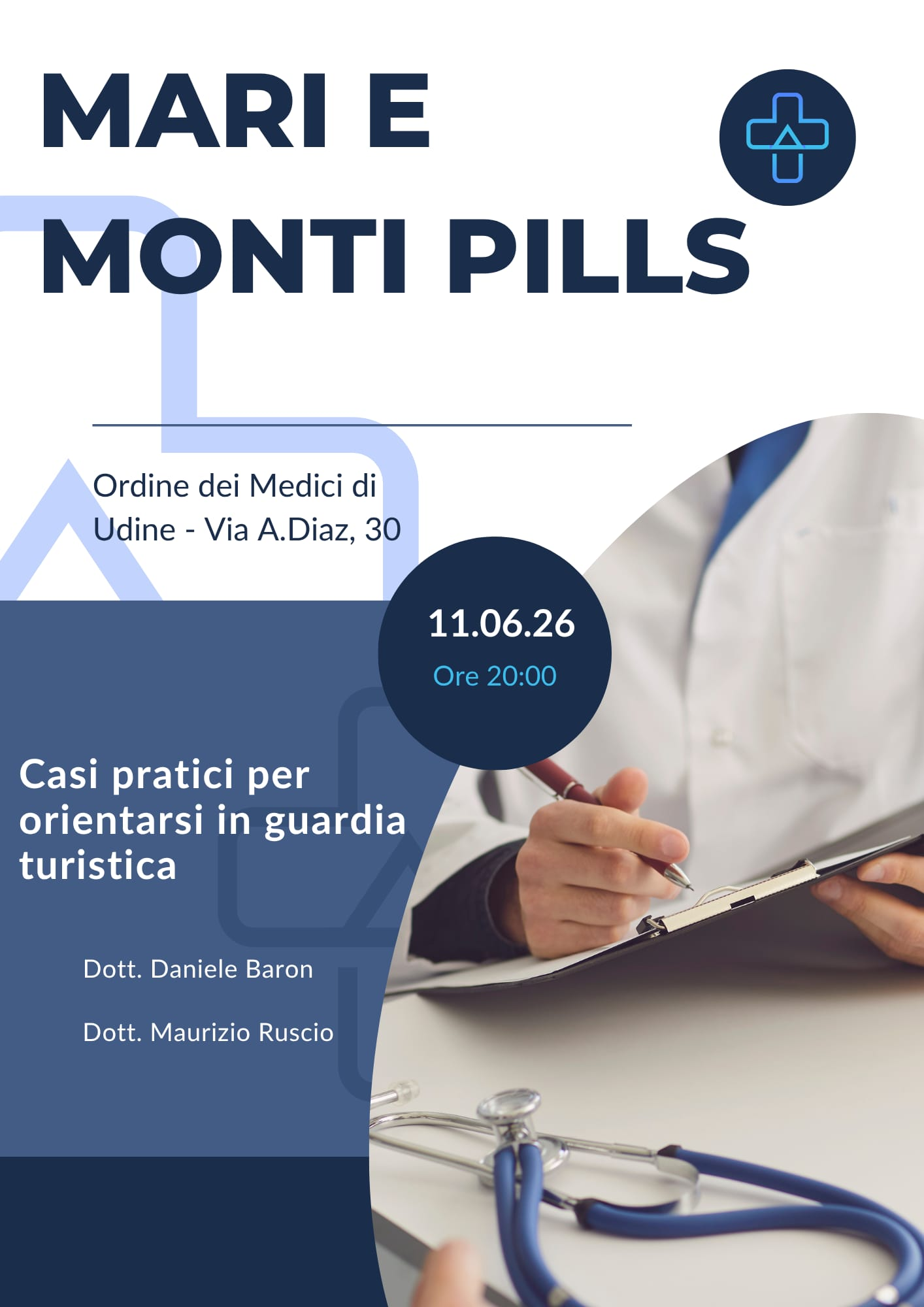Clicca per accedere all'articolo Mari e Monti Pills: casi pratici per orientarsi in guardia medica turistica